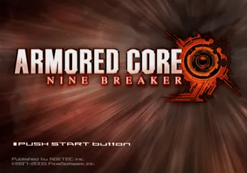 Armored Core - Nine Breaker (Korea) screen shot title